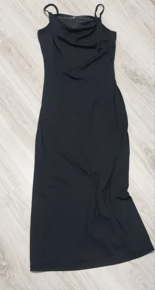 Vestido negro largo fiesta