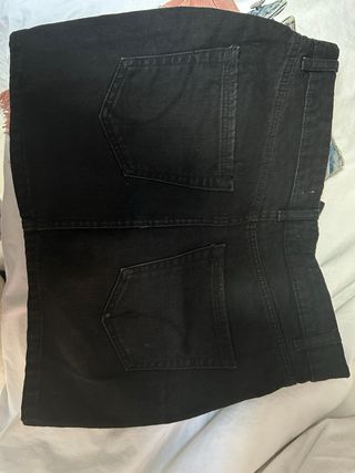 Falda vaquera negra mujer