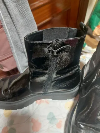 Botas charol negras plataforma