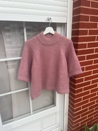 Jersey rosa cuello alto