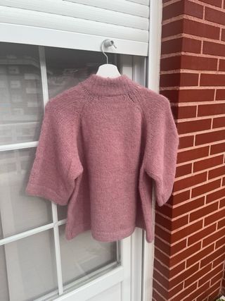 Jersey rosa cuello alto
