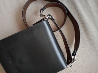 Bolso Adolfo Domínguez Negro Piel Pequeño