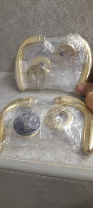 Coppia Maniglie Ottone per Porta