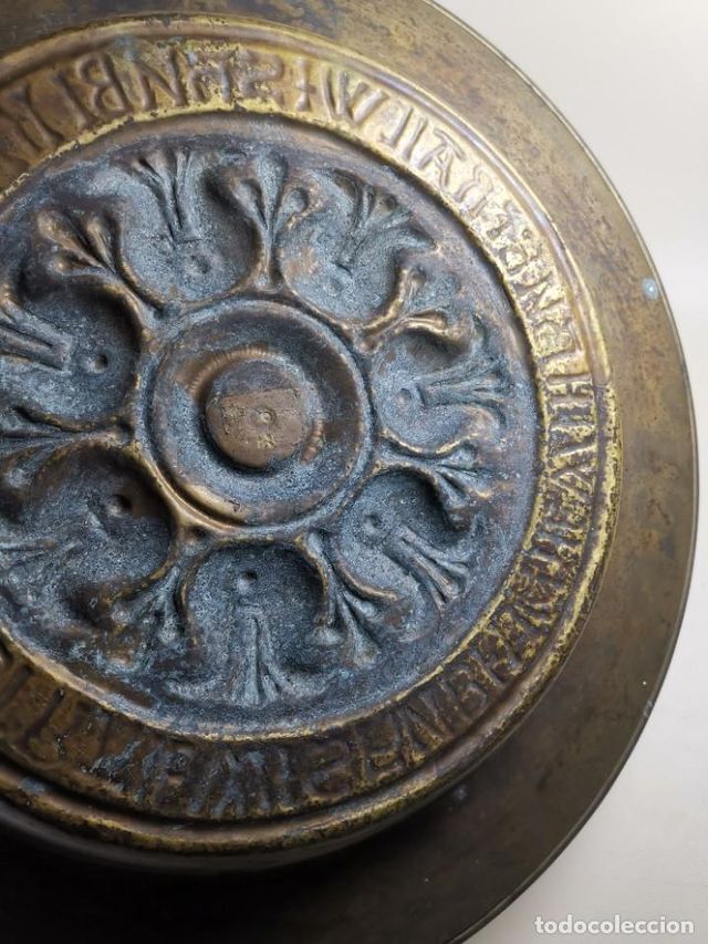 Antico piatto limosnero di Norimberga del XVIII secolo