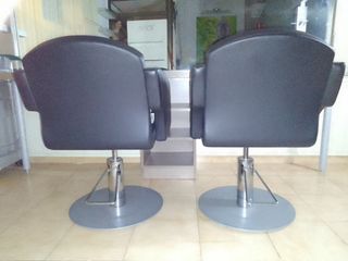2 Sillones Hidráulicos Negros