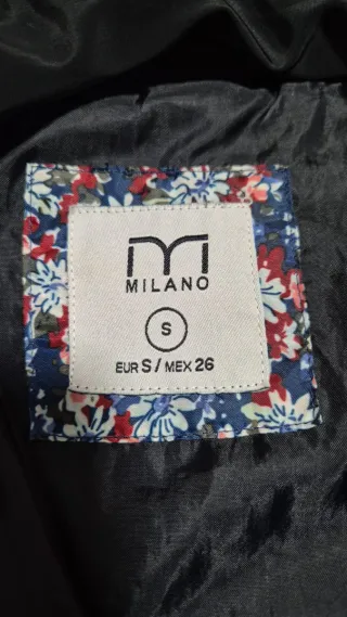 Abrigo Milano Negro Talla S