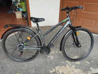 Bicicleta Moma Pro W Trekking Gris