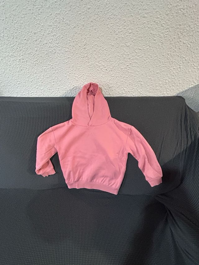 Sudadera infantil con capucha y rayas
