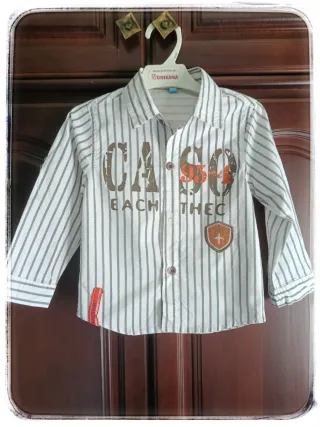 Camisa de rayas para niño 30 meses