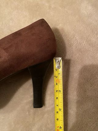 Décolleté vero cuoio Vintage T.39 Marrone Camoscio