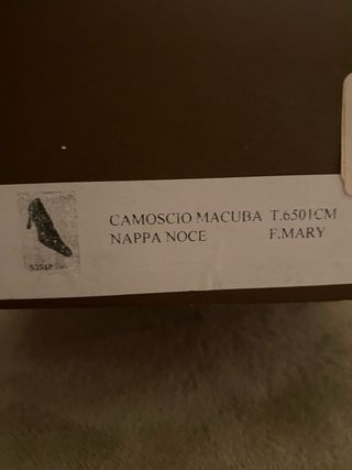 Décolleté vero cuoio Vintage T.39 Marrone Camoscio