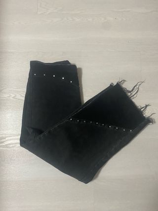 Pantalón jeans negro tachuelas Noon talla 40