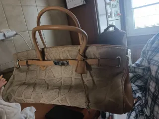 Bolso El Potro Beige/Marrón Como Nuevo