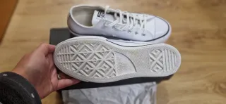 Converse Chuck Taylor Plataforma Piel Blancas