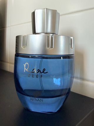 Afnan Rare Reef Perfume Azul y Plateado