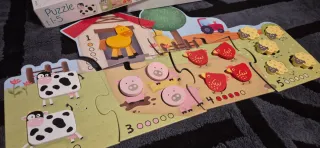 Puzzle Goula Números 1-5 Granja