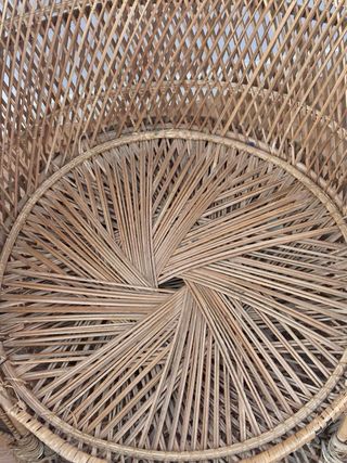 Sillón Mimbre Estilo Emmanuelle