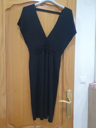 Vestido fiesta negro mujer