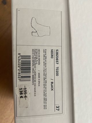 Botines tacón Bimba y Lola negros T37