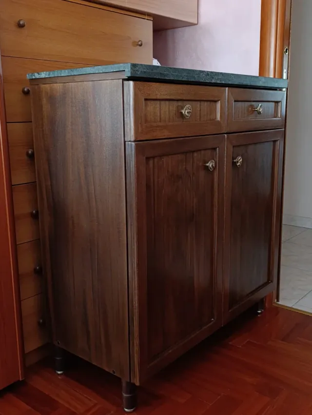 Set bagno Artigianale Legno Marmo Metallo