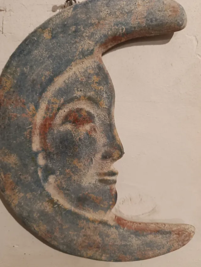 Adorno de sol de piedra y luna de piedra