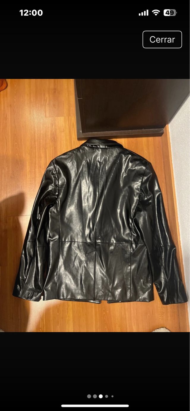 Cazadora Zara hombre negra