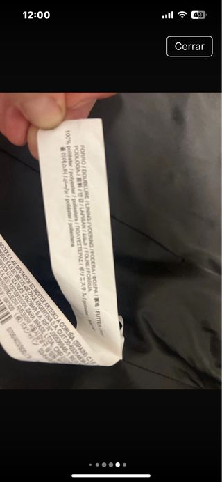 Cazadora Zara hombre negra