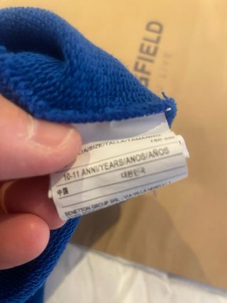 Sudadera Benetton niño 10-11 años