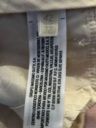 Pantalones beige anchos