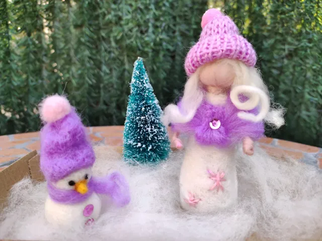 Scena invernale ispirazione Waldorf