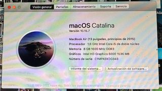 MacBook Air 13 2015 Plata