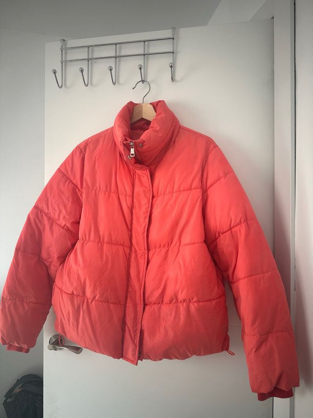 Chaqueta acolchada naranja