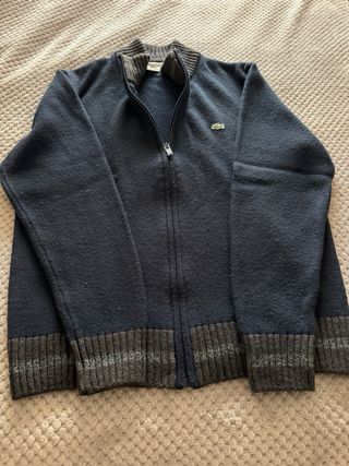 Chaqueta Lana Lacoste Cremallera.