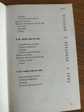 El niño de 1 a 4 años