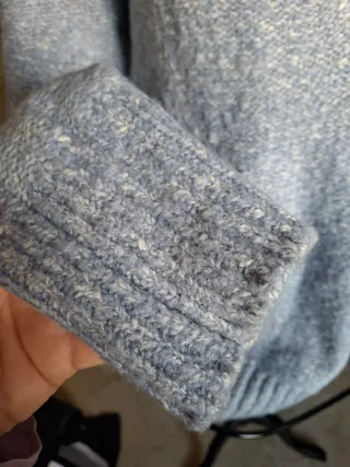 Jersey Tintoretto Pico Celeste con Pelo Talla XL