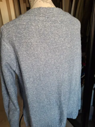 Jersey Tintoretto Pico Celeste con Pelo Talla XL