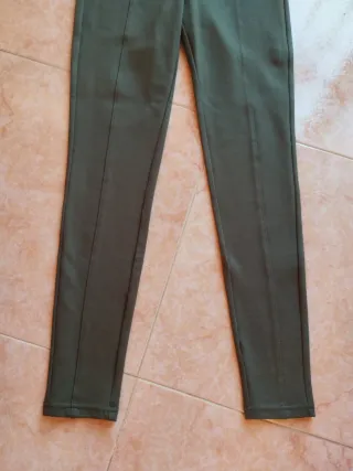 Pantalón Zara Mujer Verde Militar