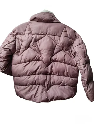 Cazadora acolchada reversible beige/rosa