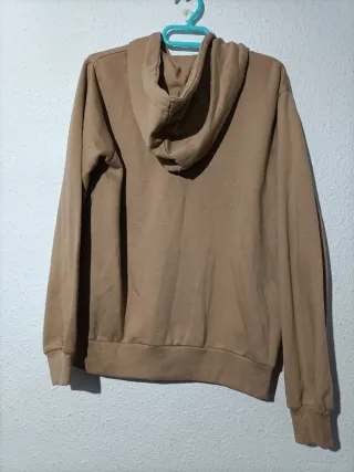 Chaqueta beige con capucha talla S unisex