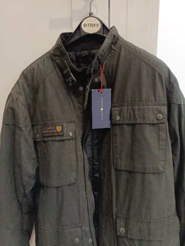 Chaquetón verde militar hombre