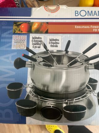 Set Fondue Bomann Acero Inoxidable 1300W