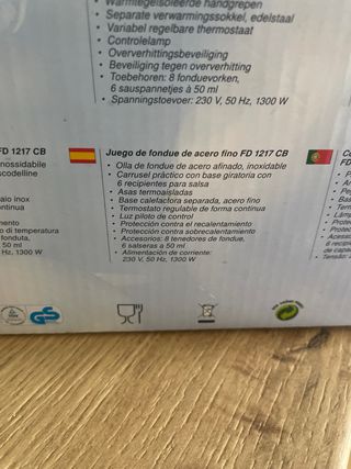 Set Fondue Bomann Acero Inoxidable 1300W