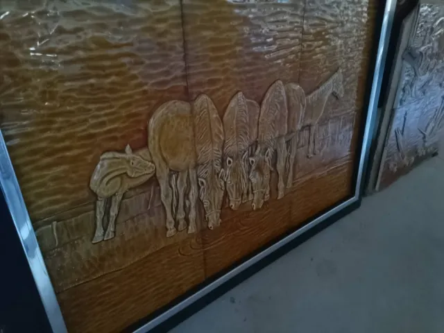 Cuadro Caballos Grande Sadex Madera