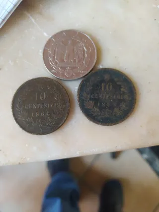 3 Monete Antiche - 10 Centesimi