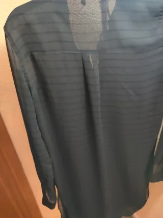 Camisa transparente negra