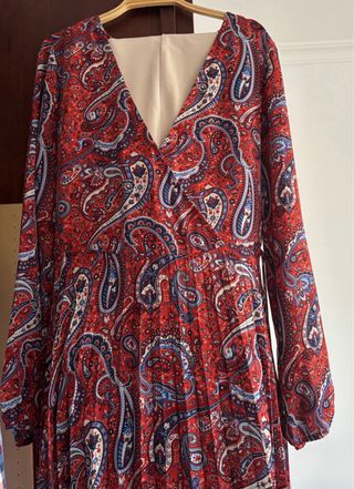 Vestido Springfield estampado paisley Rojo