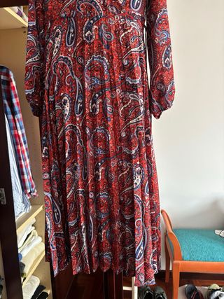 Vestido Springfield estampado paisley Rojo