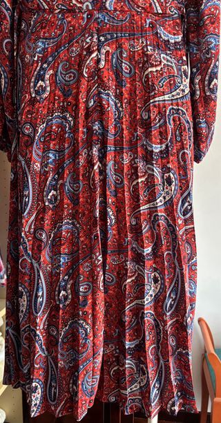Vestido Springfield estampado paisley Rojo