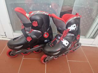 Patines Oxelo Talla Ajustable Niños y protectores