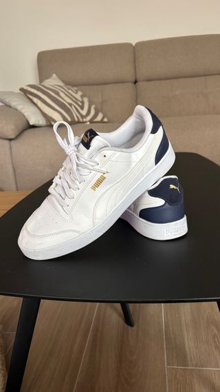 Zapatillas Puma Shuffle Hombre Blancas/Azules